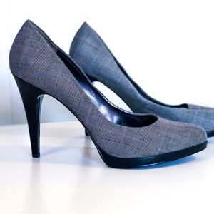 Brand New Nine West plaid pumps size 10.5